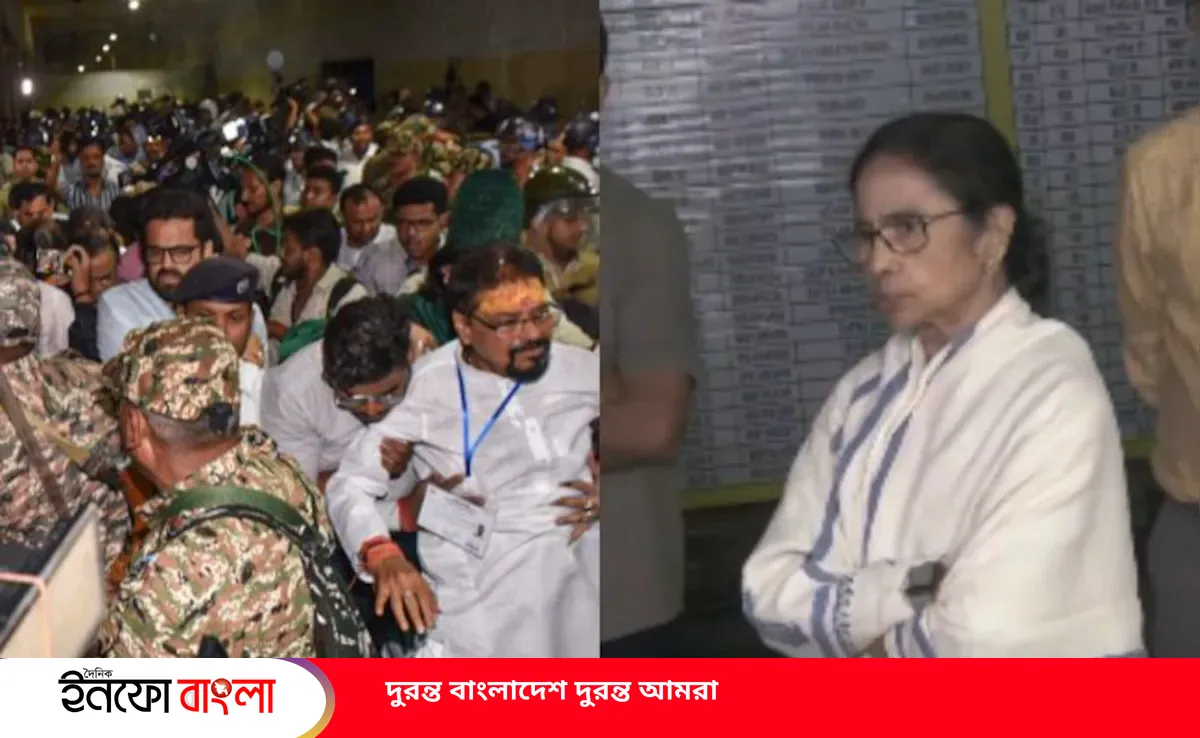 মমতা ব্যানার্জির স্ট্রংরুমে রাতভর অবস্থা